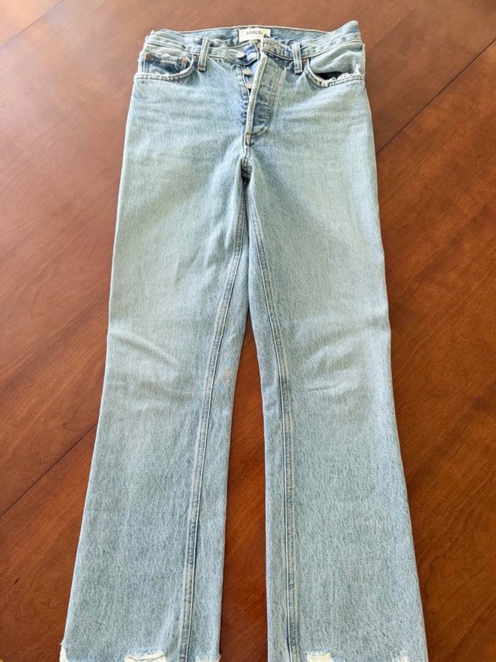 Agolde Light Blue Flare Jeans